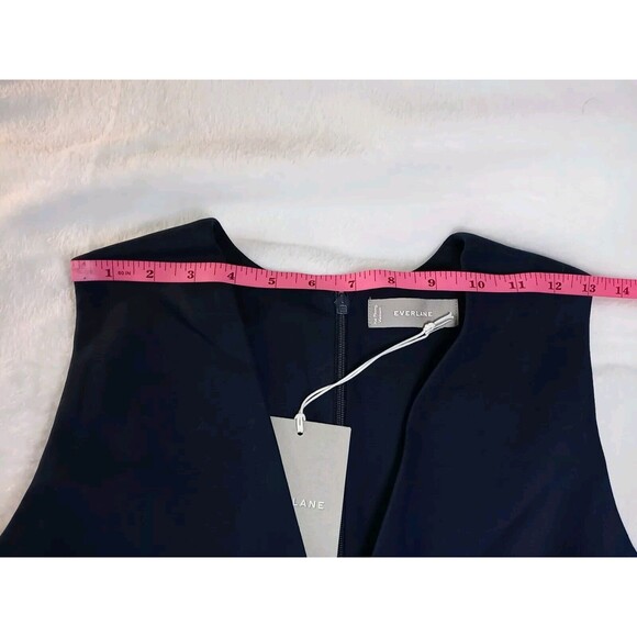 Everlane Structured Cotton Jumpsuit Sleeveless Cropped Straight Leg Size 4 NWT - Picture 7 of 12